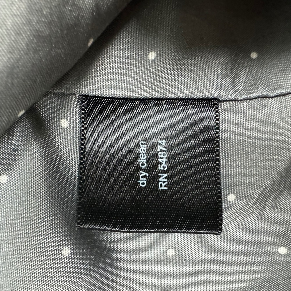 The Limited Gray Textured Single Button Ruched‎ 3/4 Sleeve Blazer Jacket Size M - Picture 7 of 9